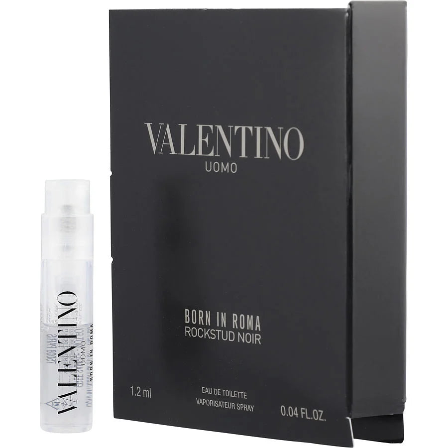 VALENTINO Uomo Born In Roma Rockstud Noir 0.04 oz / 1.2 ml EDT Vial Spray For Men