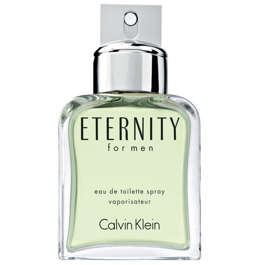 100% Authentic! CALVIN KLEIN ETERNITY TESTER 3.4 EAU DE TOILETTE SPRAY FOR MEN - FREE U.S. SHIPPING - LuxScentDeals