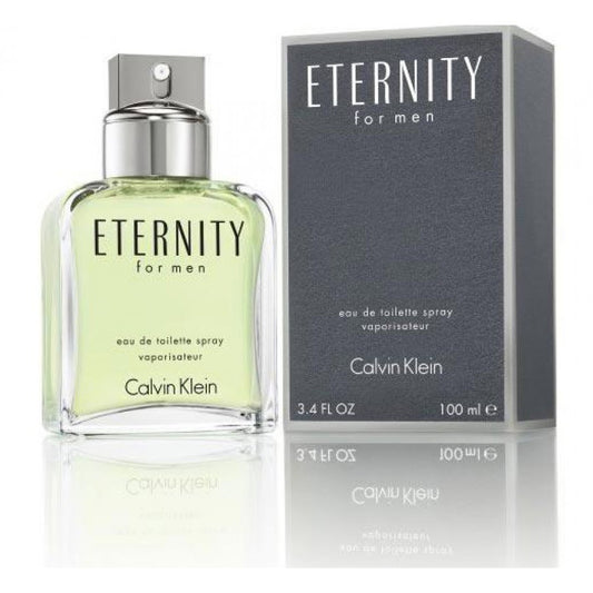 100% Authentic! CALVIN KLEIN ETERNITY 3.4 EAU DE TOILETTE SPRAY FOR MEN - FREE U.S. SHIPPING - LuxScentDeals