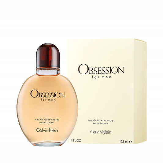 100% Authentic! CALVIN KLEIN OBSESSION 4 OZ EAU DE TOILETTE SPRAY FOR MEN - FREE U.S. SHIPPING - LuxScentDeals