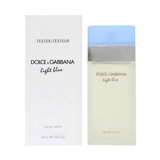 100% Authentic! DOLCE & GABBANA LIGHT BLUE TESTER 3.3 EAU DE TOILETTE SPRAY FOR WOMEN - FREE U.S. SHIPPING - LuxScentDeals
