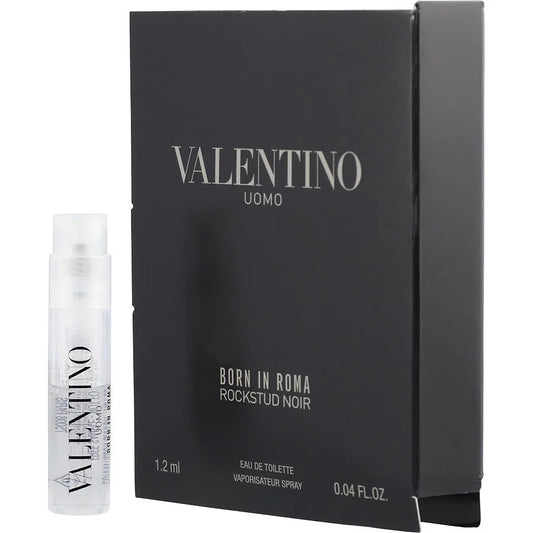 VALENTINO Uomo Born In Roma Rockstud Noir 0.04 oz / 1.2 ml EDT Vial Spray For Men